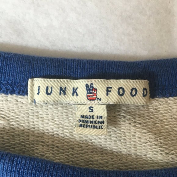 #73 Junk Food Los Angeles Rams Sweat Men's Small Gray Blue RARE vtg playoffs - Picture 9 of 9